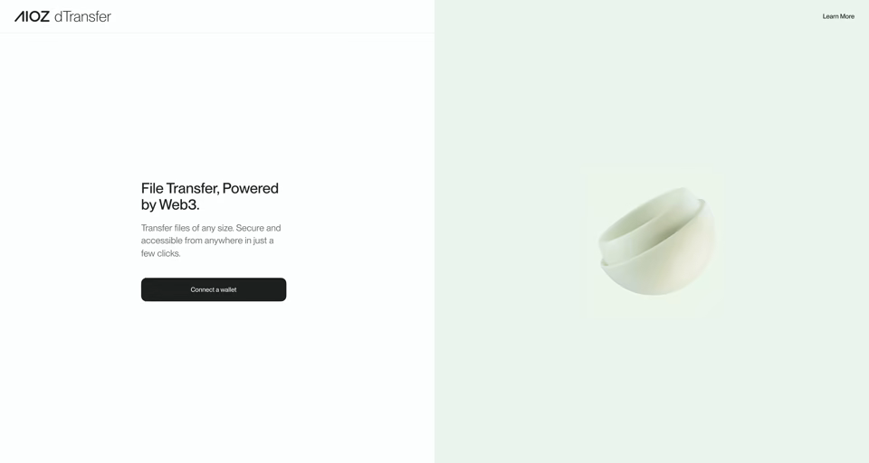 AIOZ dTransfer file transfer product